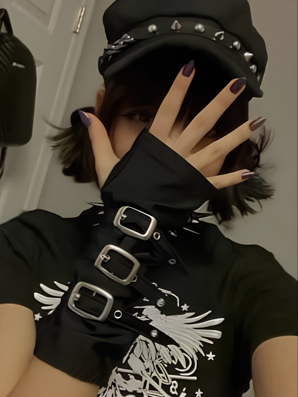 Y2K Emo Grunge Mittens