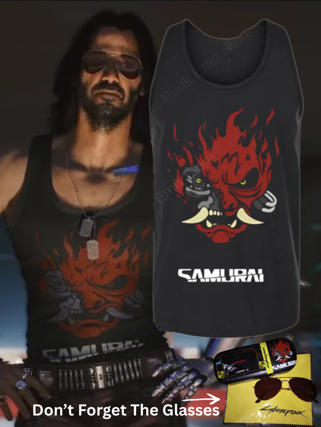 Johnny Silverhand Tank Top: Cyberpunk 2077