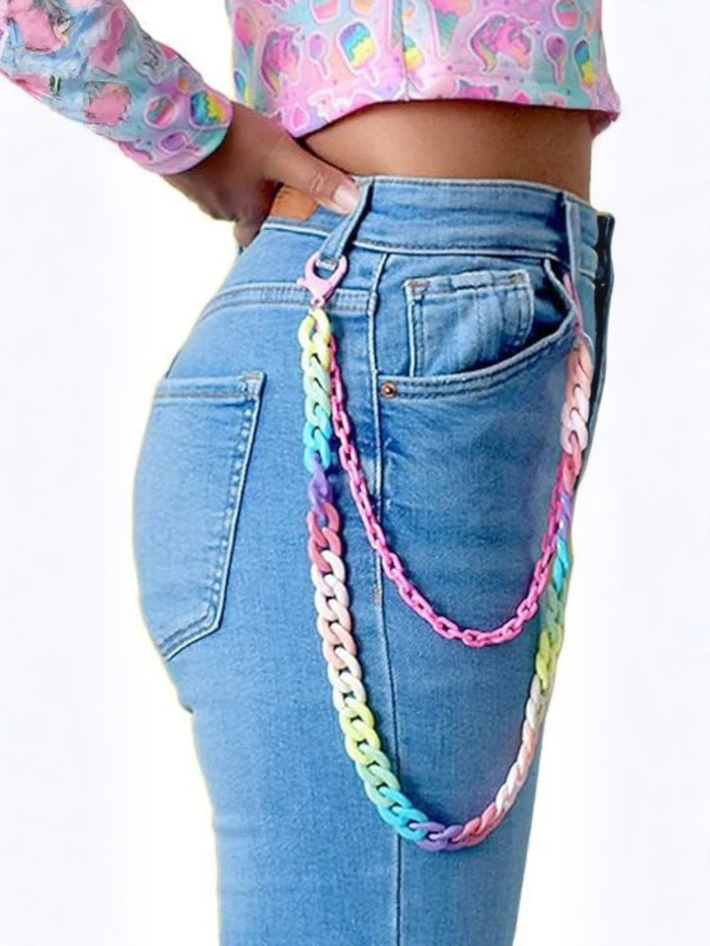 Yellow Kandi Pants Chain