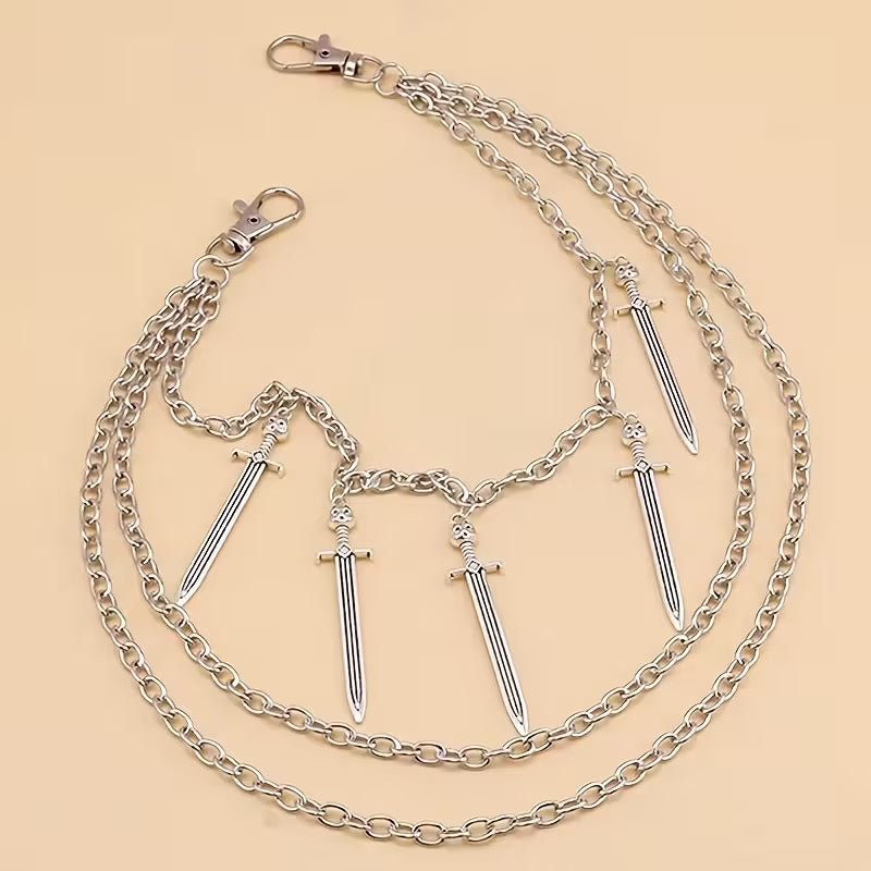 Sword Knife Pants Chain