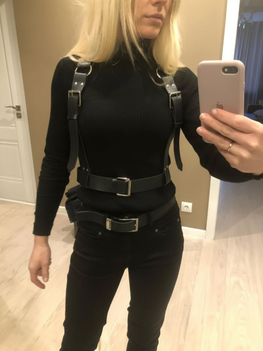 Vegan Leather Suspenders