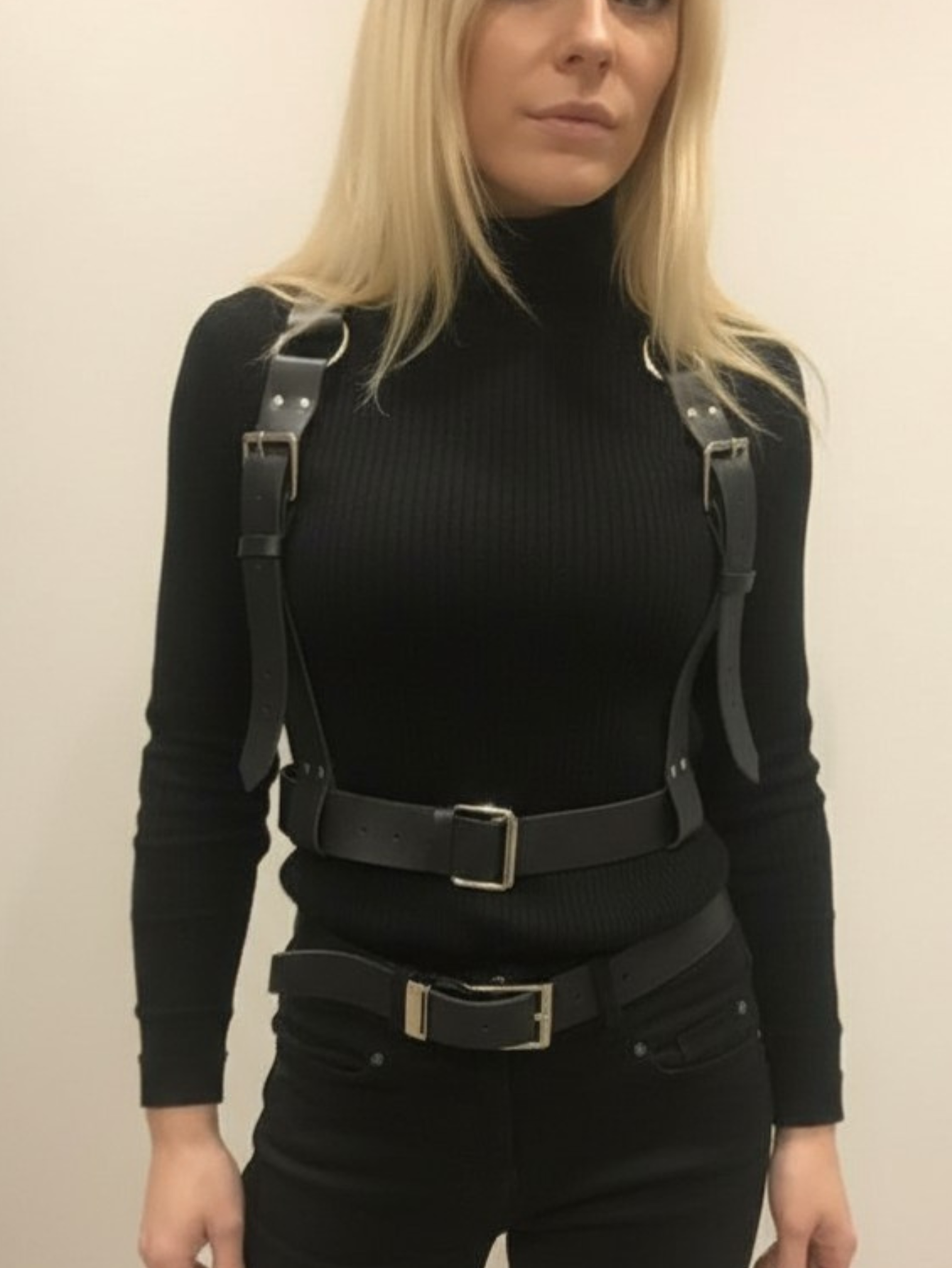 Vegan Leather Suspenders