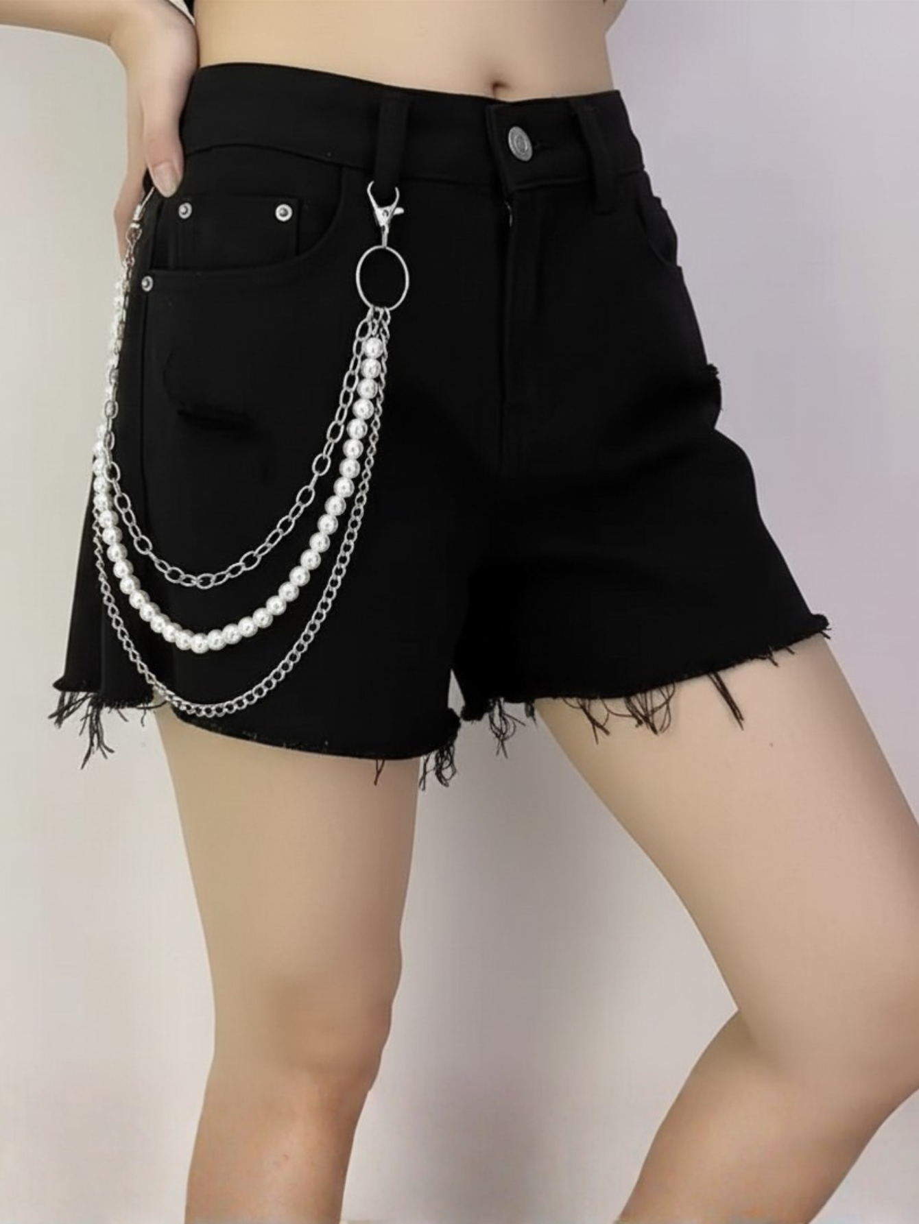 Punk Pearl Wallet Chain