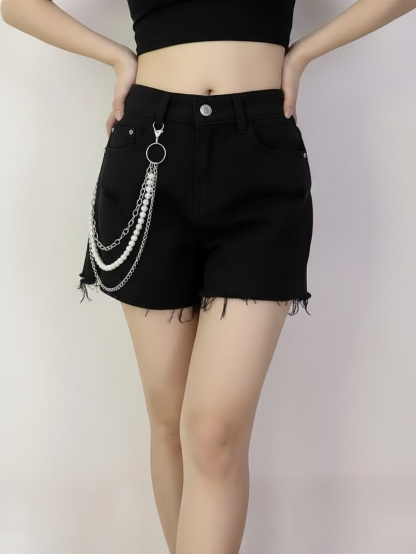 Punk Pearl Wallet Chain