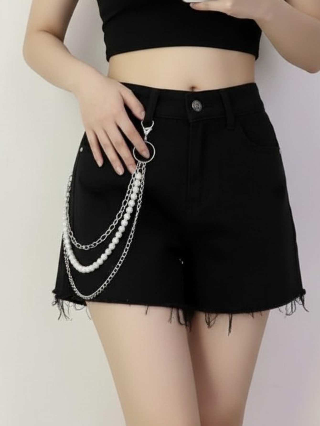 Punk Pearl Wallet Chain
