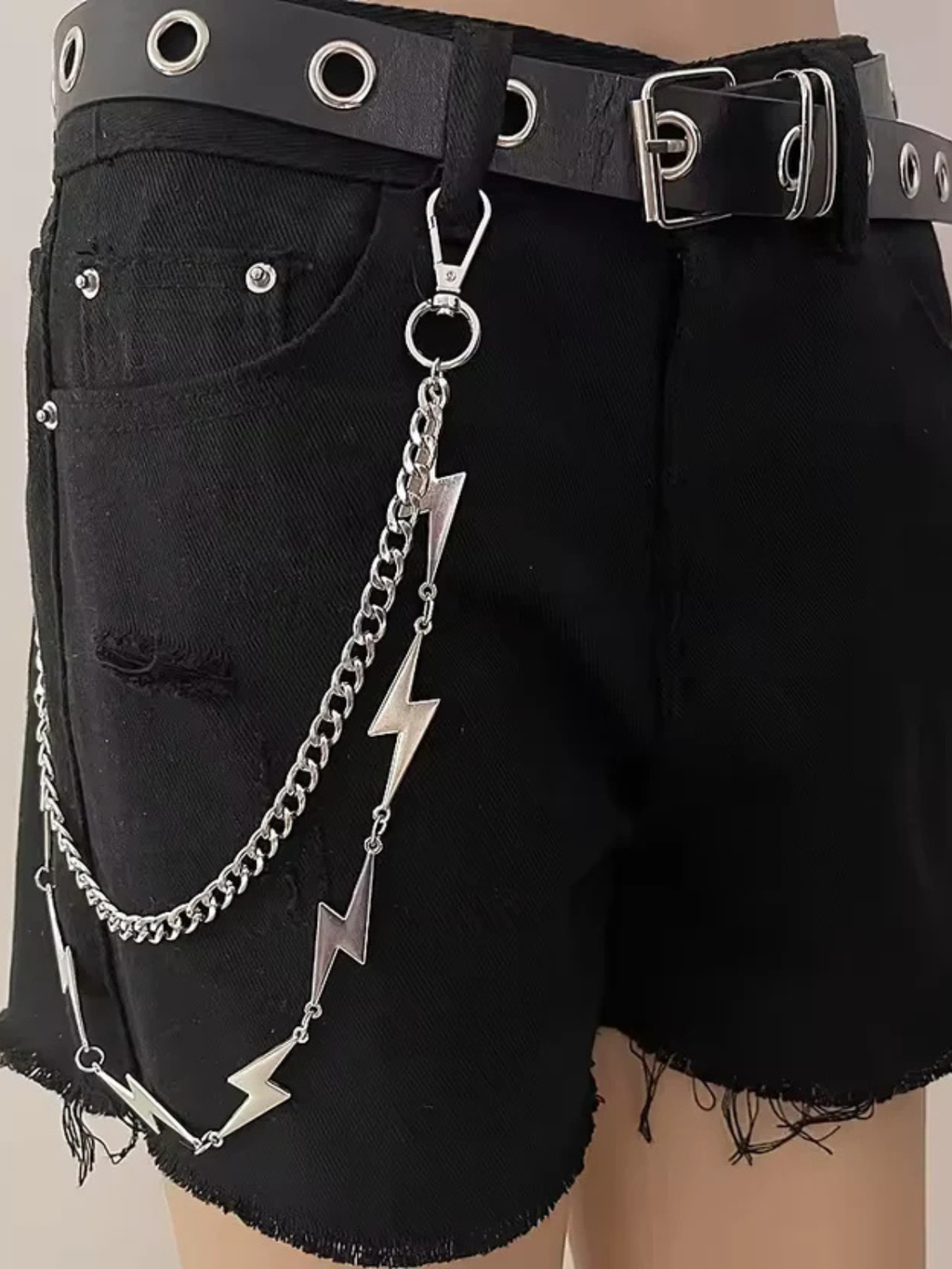Lightning Bolt Flash Pants Chain