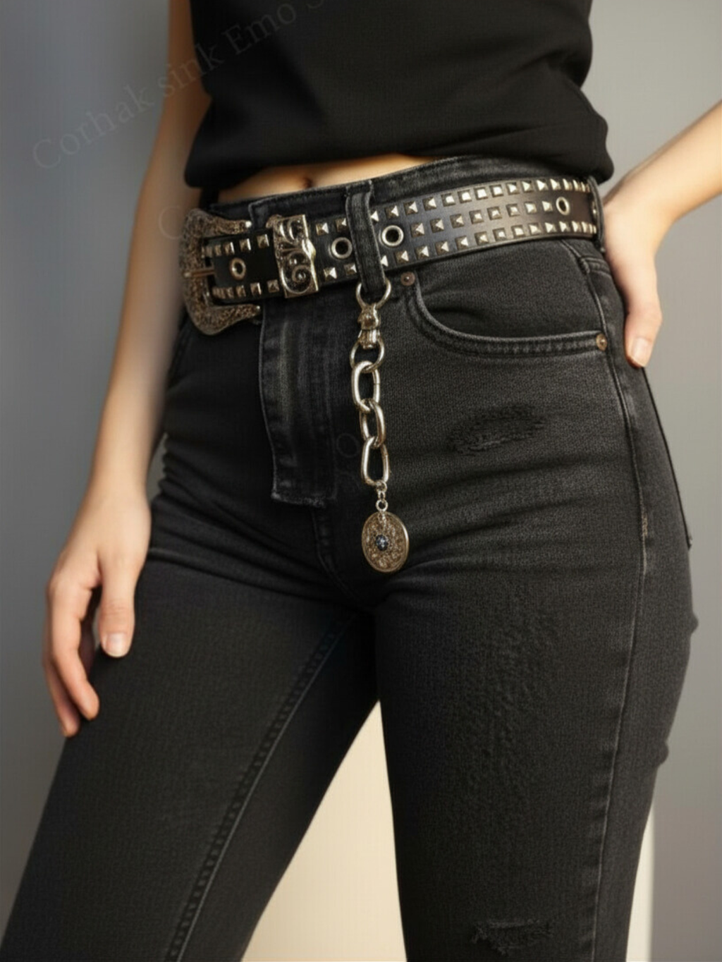 Rivet Studded Belt