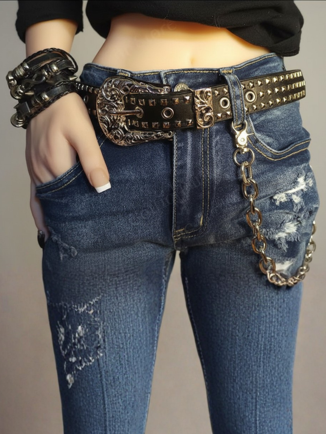 Rivet Studded Belt