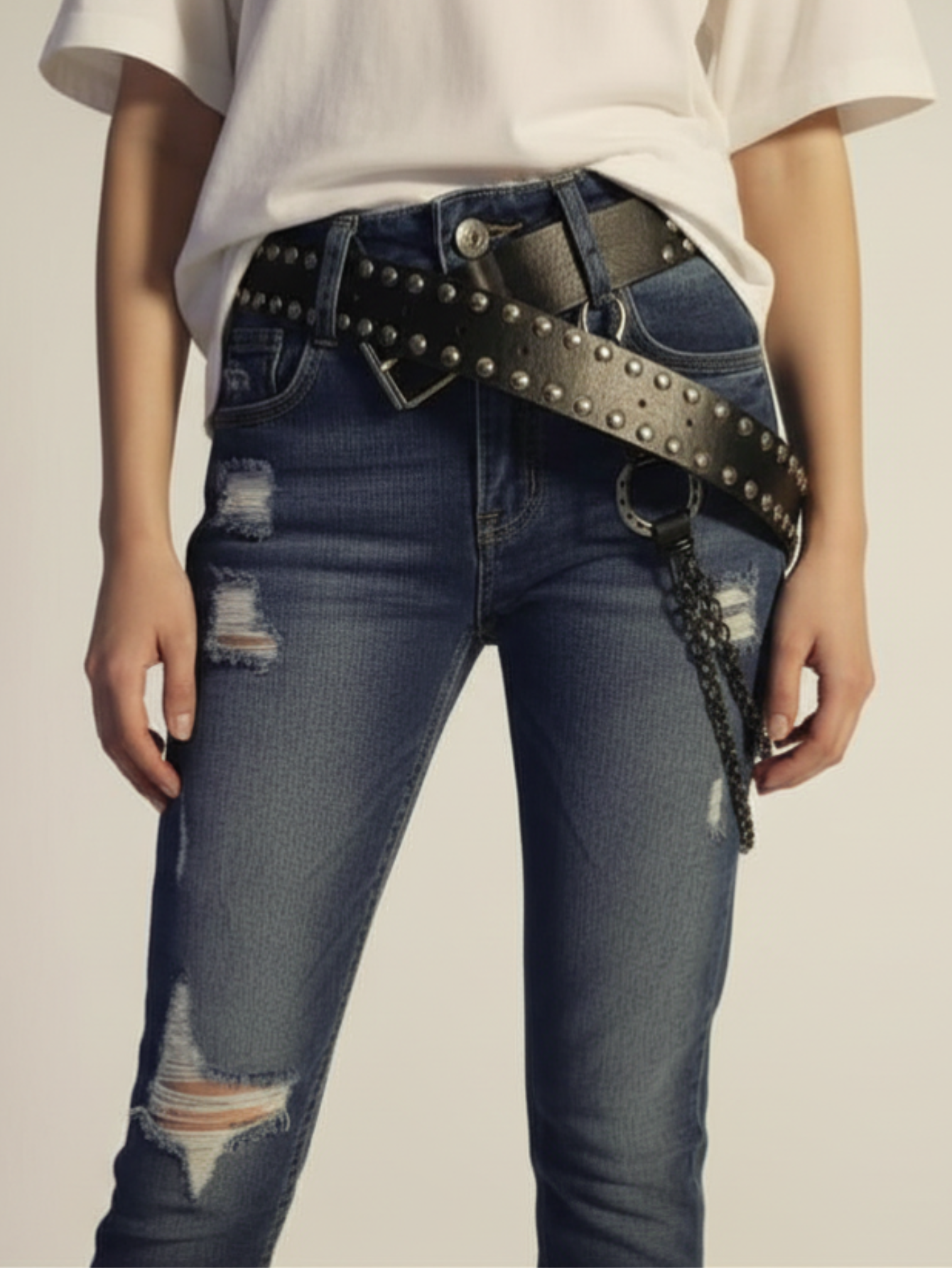 Rivet Star Studded Belt
