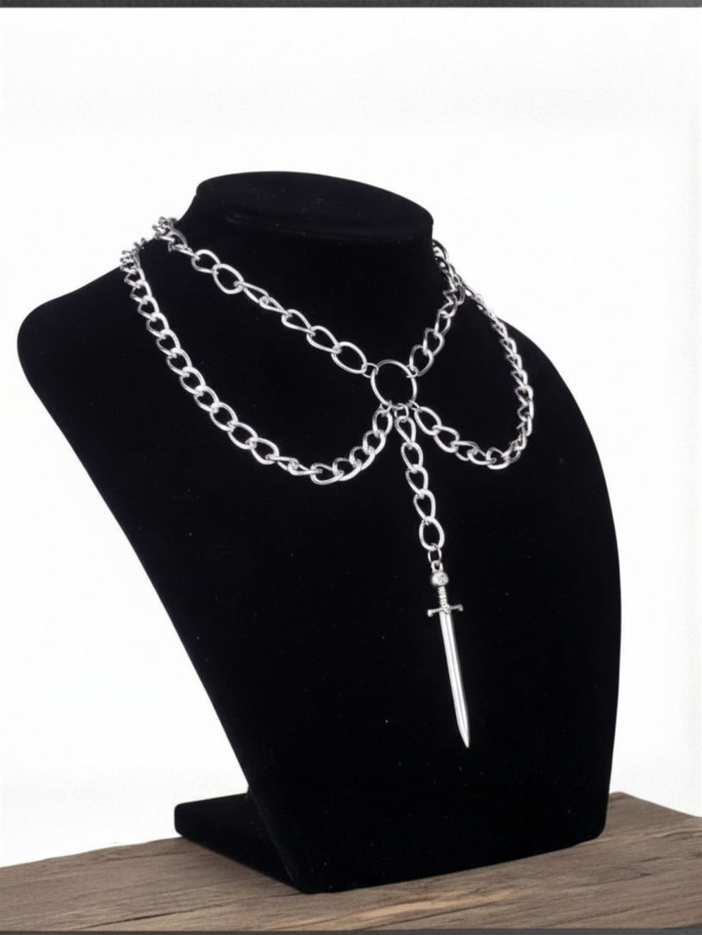 Samurai Dagger Sword Necklace