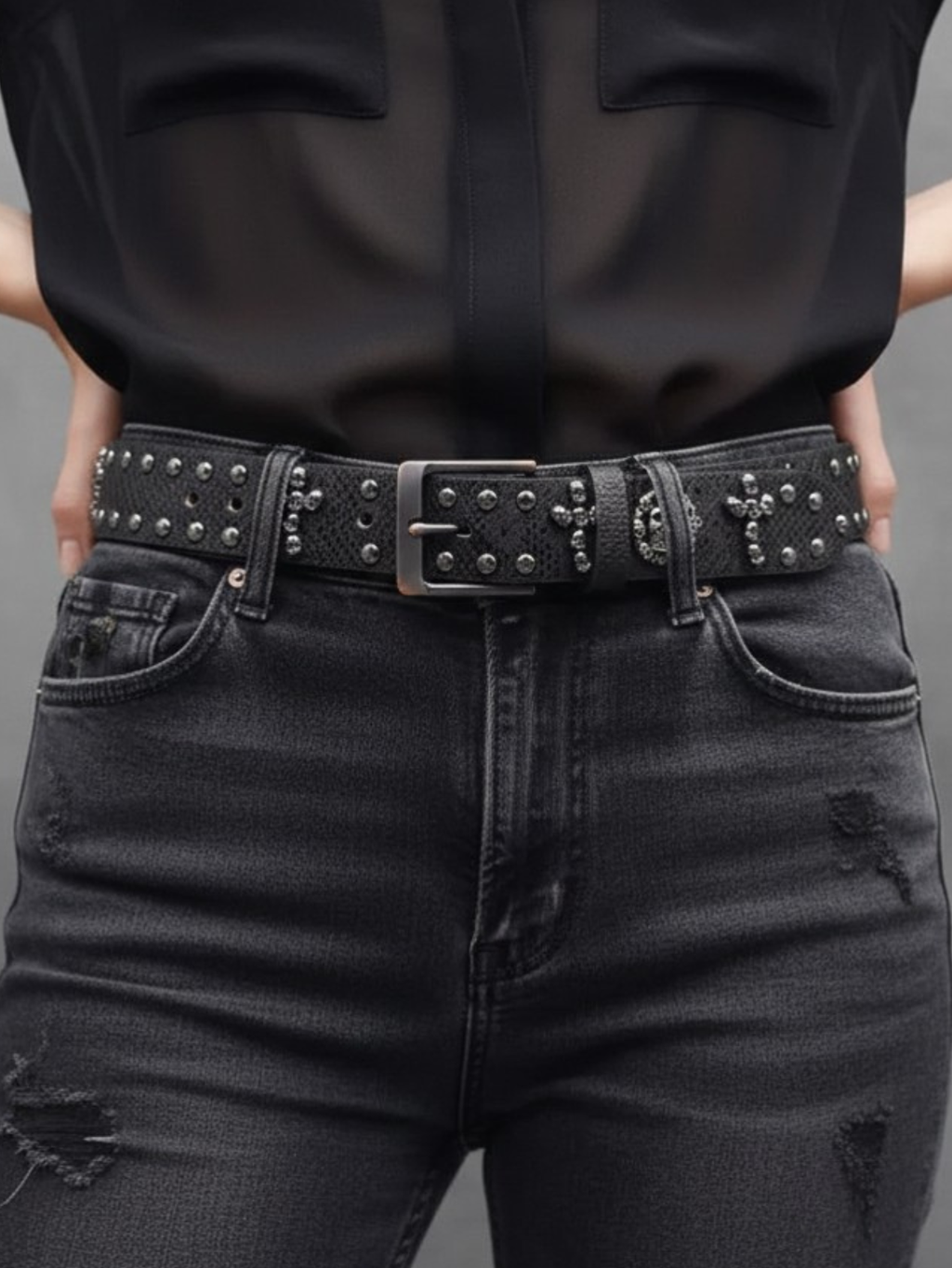 Skull Cross Belt