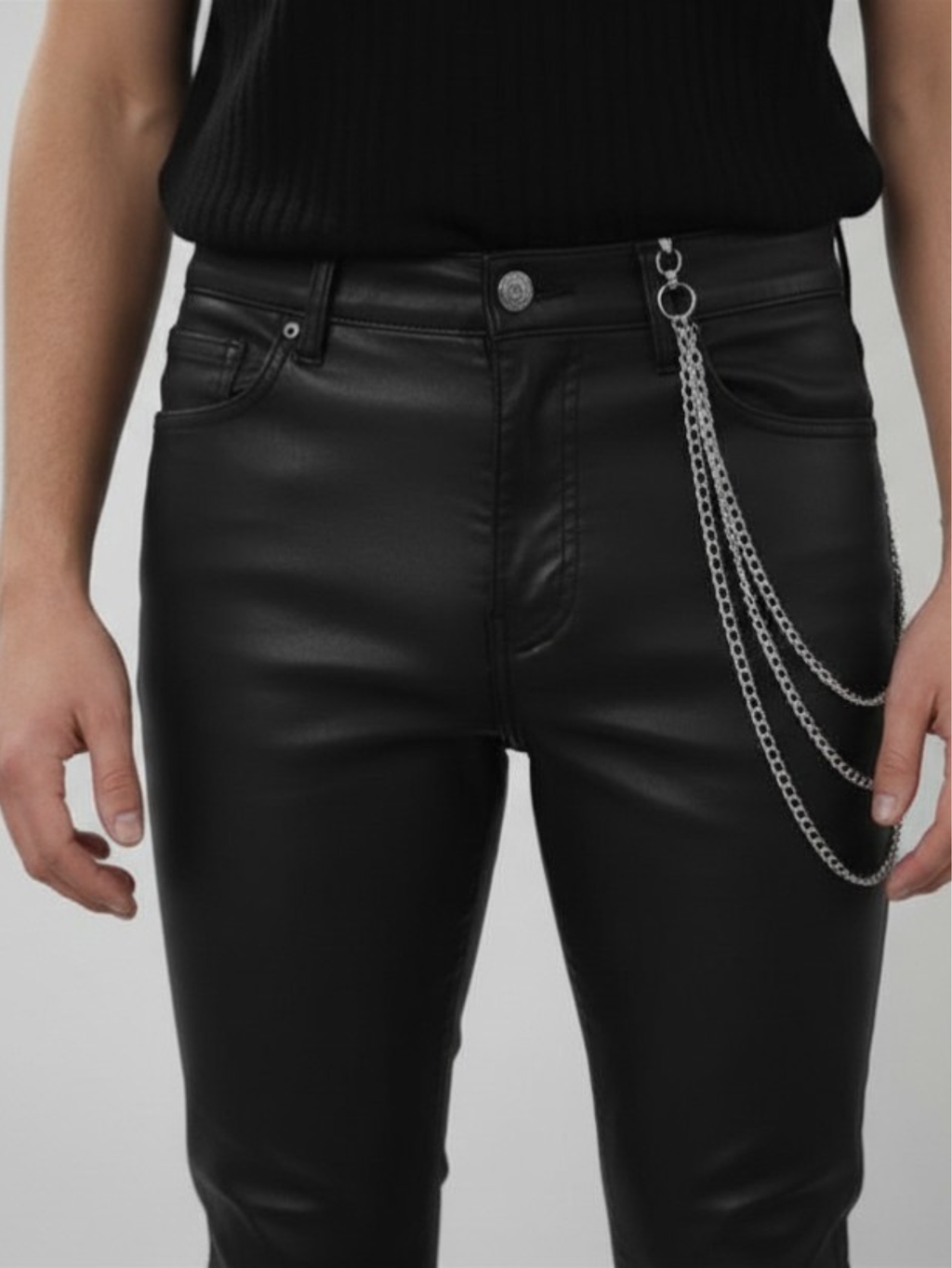 Layered Biker Wallet Chain