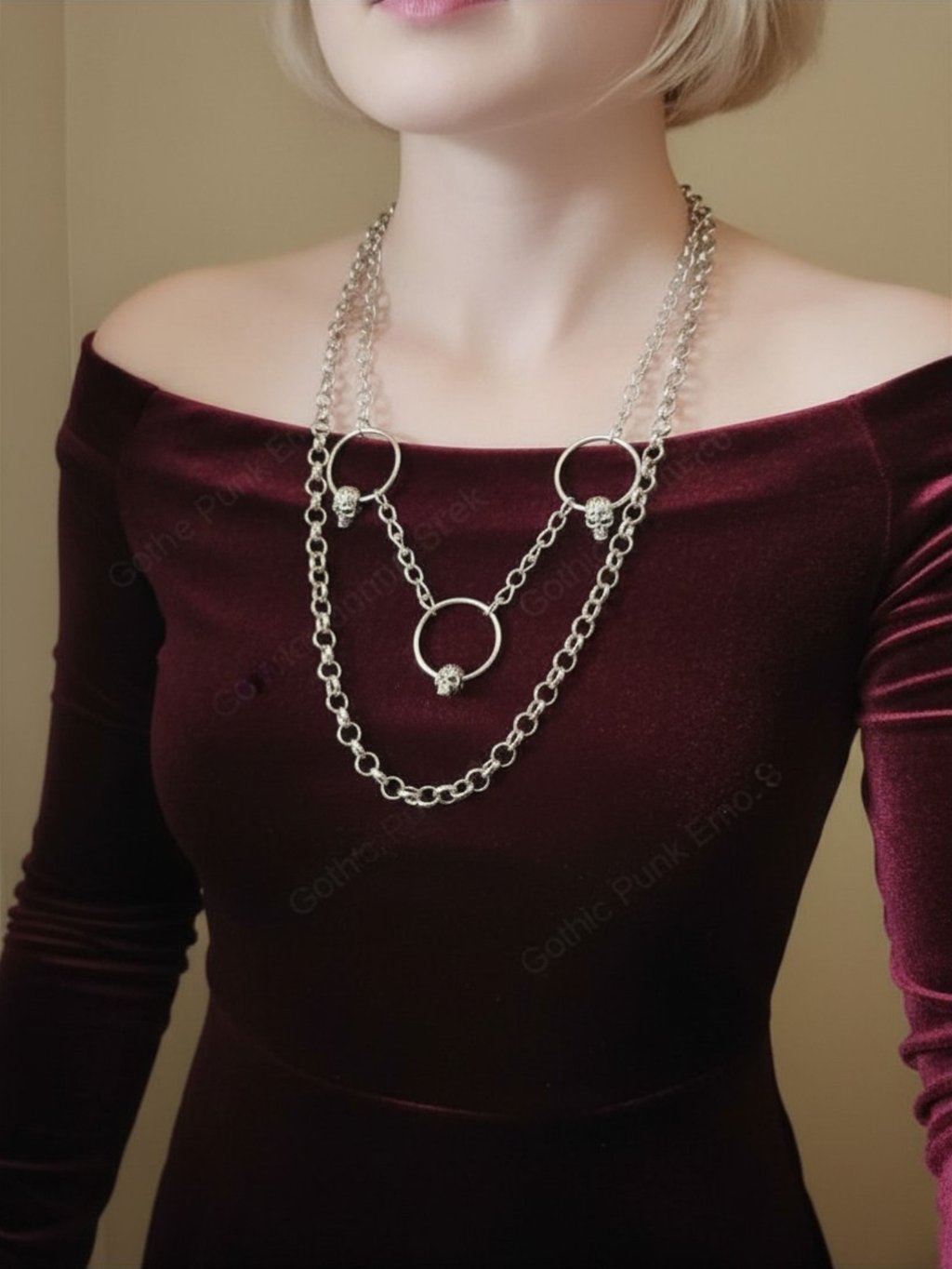 Gothic Skull Necklace