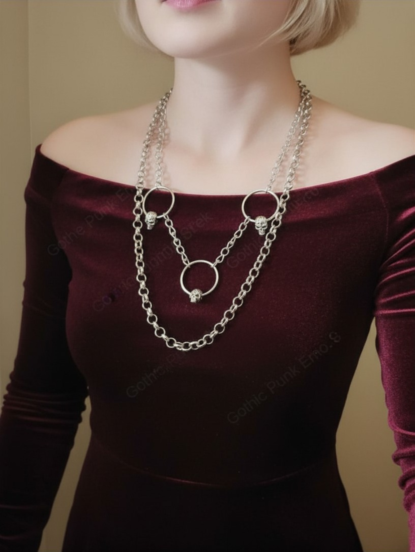 Gothic Skull Necklace