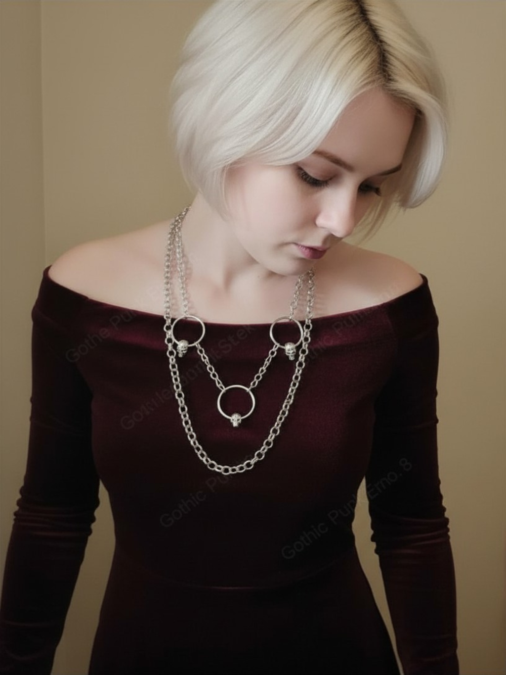 Gothic Skull Necklace