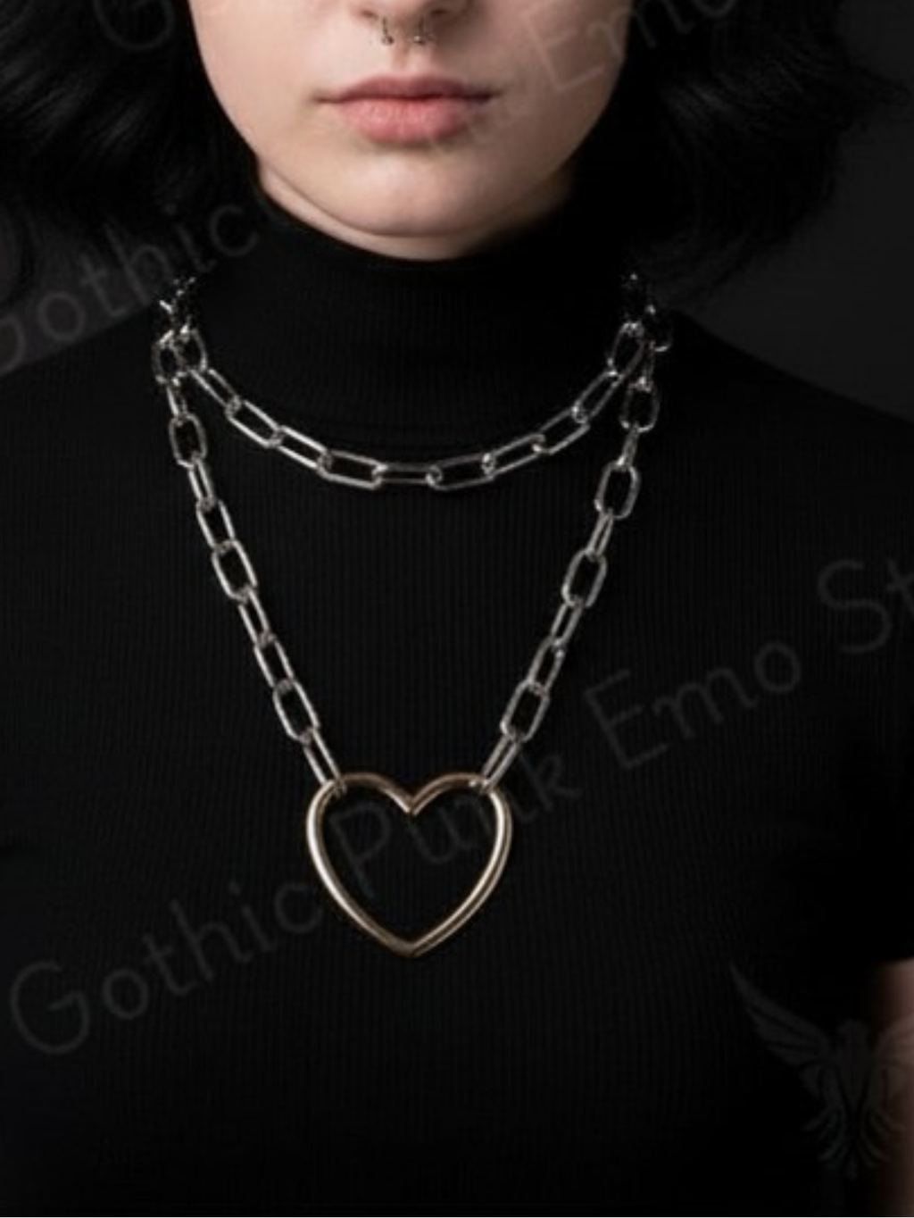 Gothic Heart Necklace