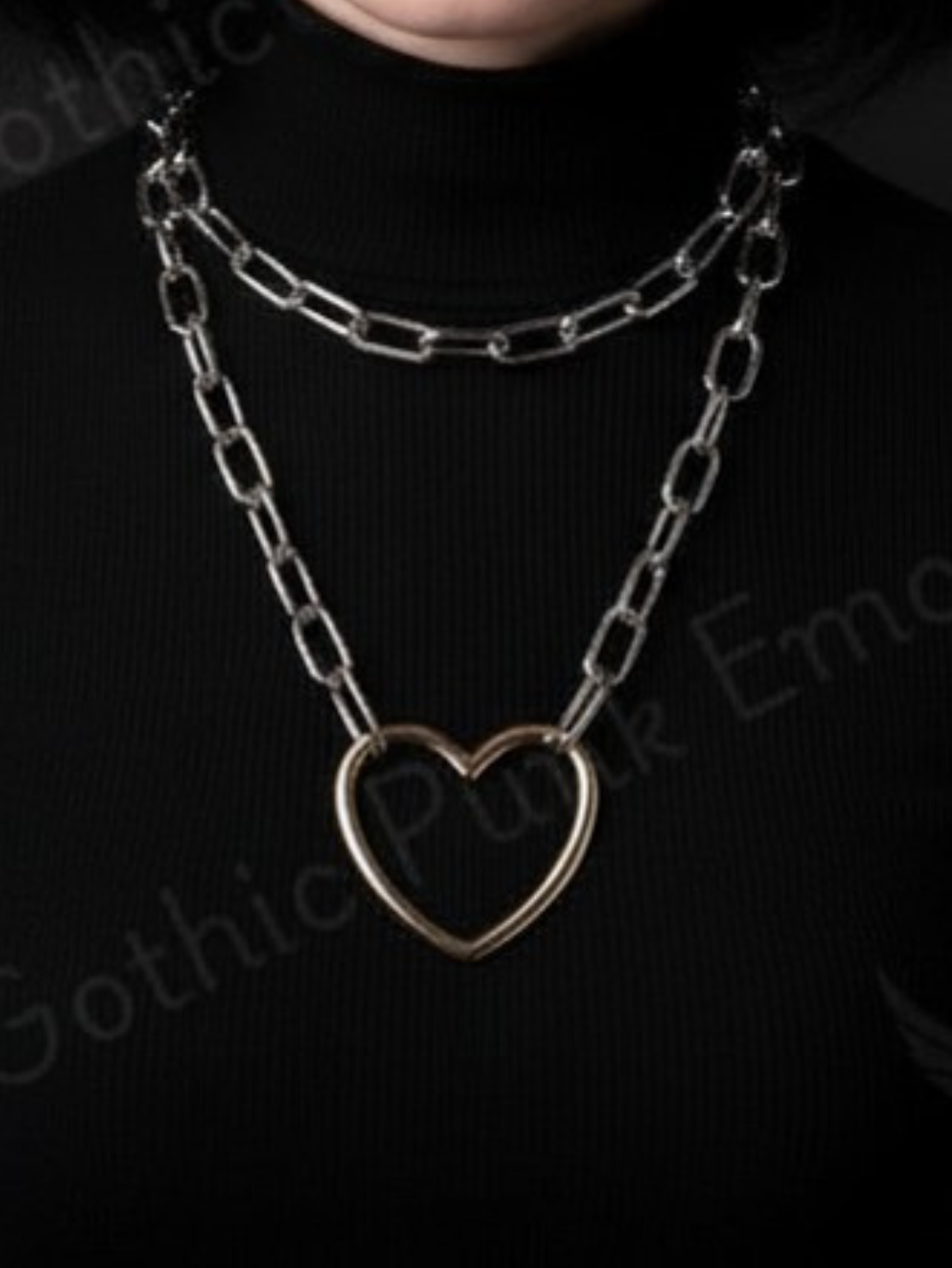 Gothic Heart Necklace