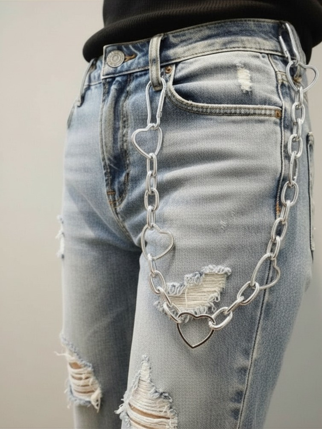 Heart O-Ring Wallet Chain