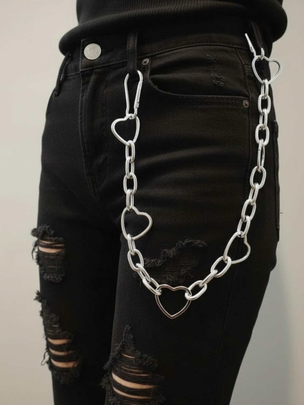 Heart O-Ring Wallet Chain