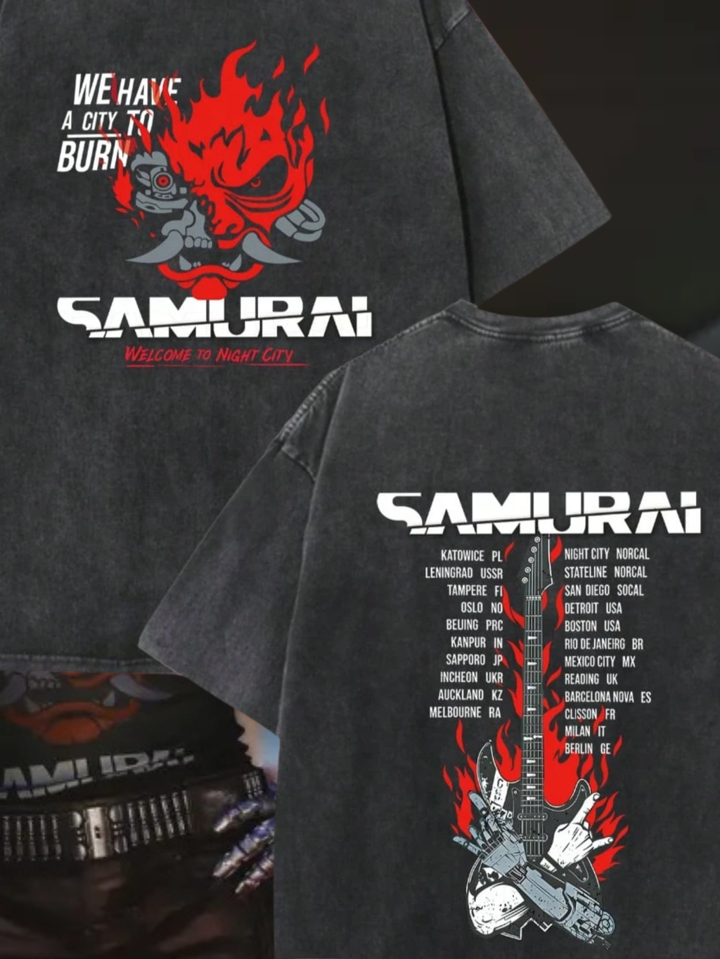 Cyberpunk 2077 Johnny Silverhand 100% Cotton Shirt