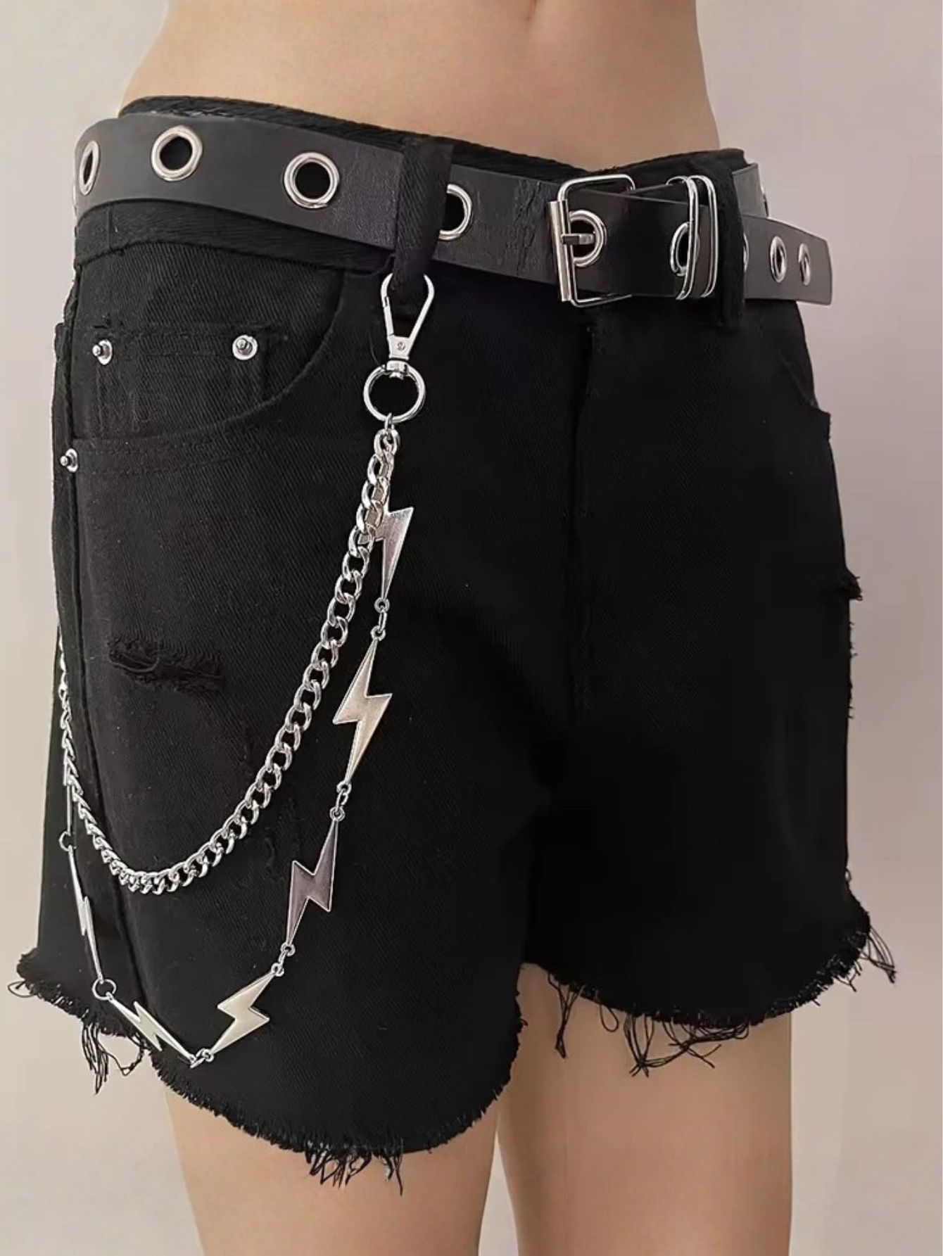 Lightning Bolt Flash Pants Chain