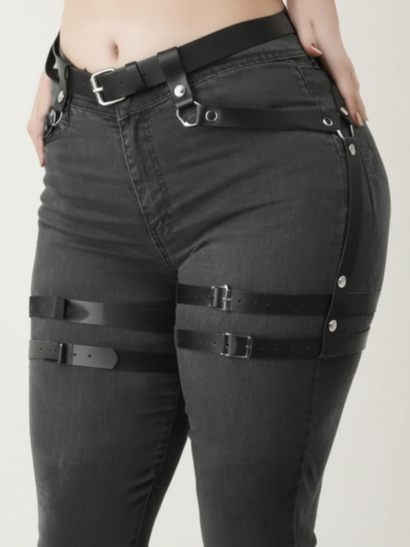 Strappy Leg Harness Belt XS- Plus Size