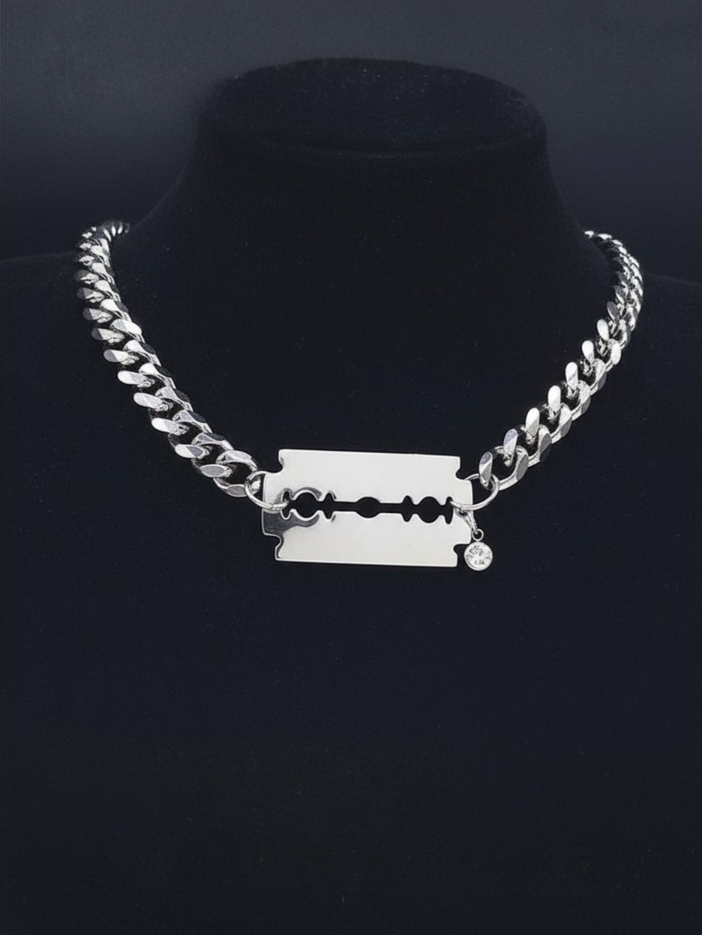Razor Blade Chain Necklace