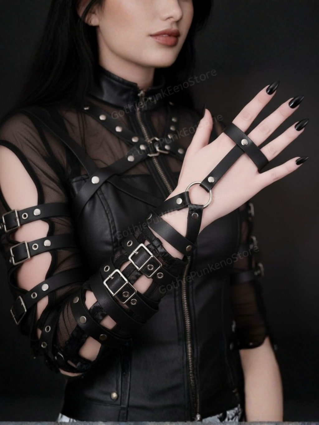 Chain Ring Bracelet Glove