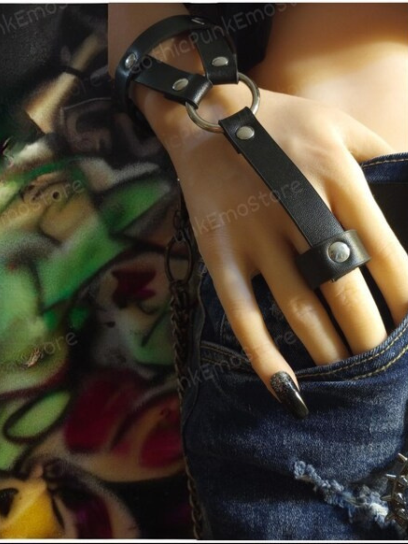 Chain Ring Bracelet Glove