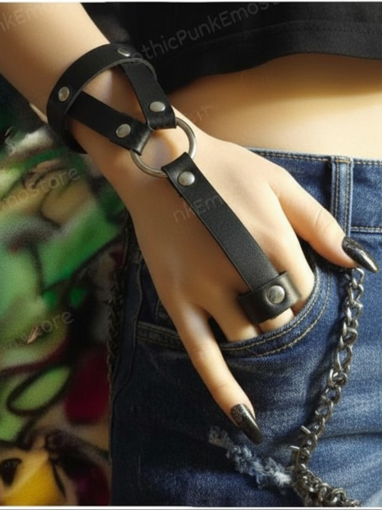 Chain Ring Bracelet Glove