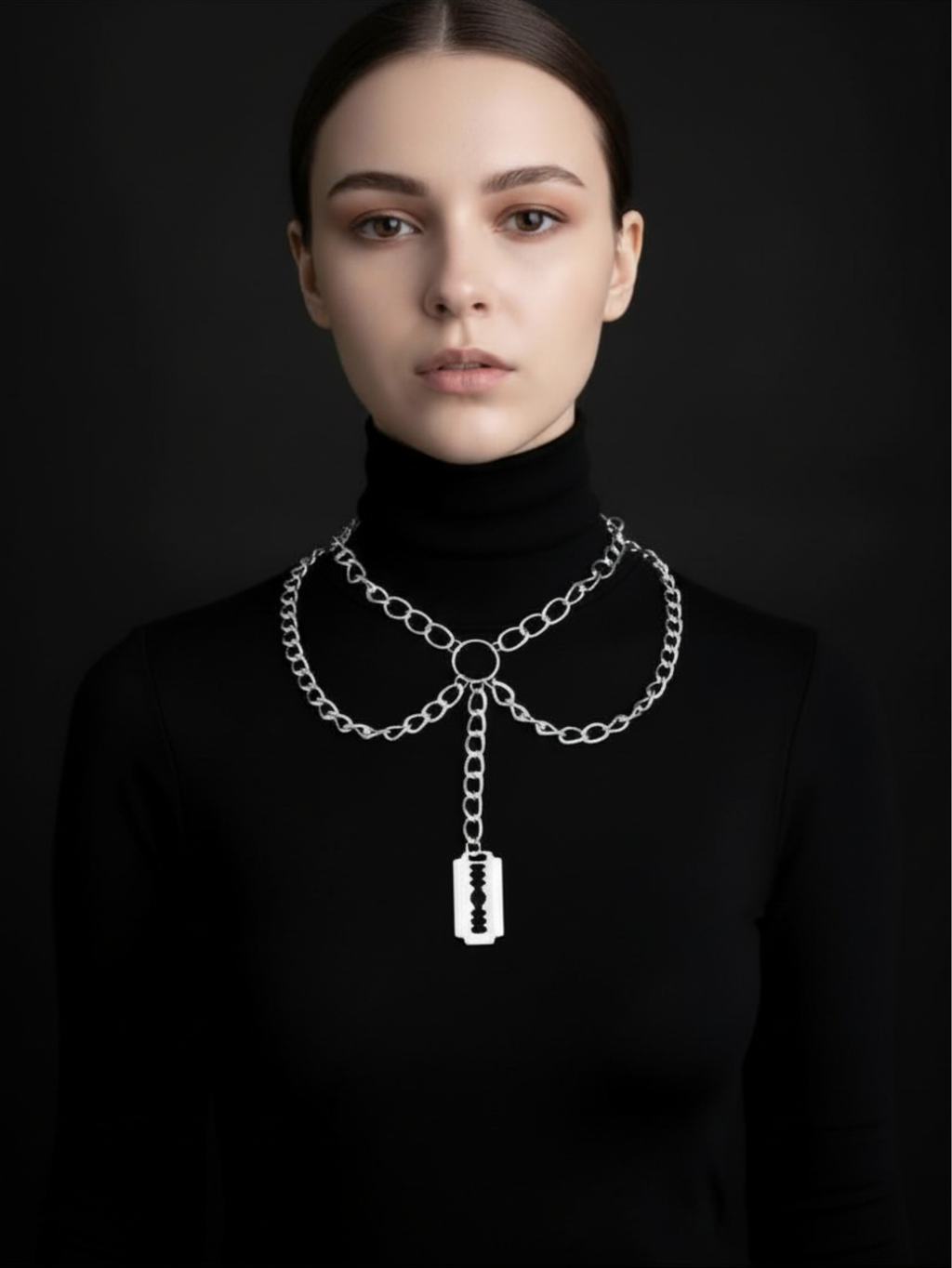 Razor Blade Chain Necklace