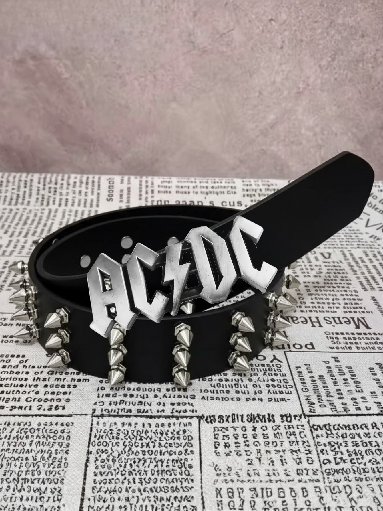 ACDC Rock Tree Spiked Belt