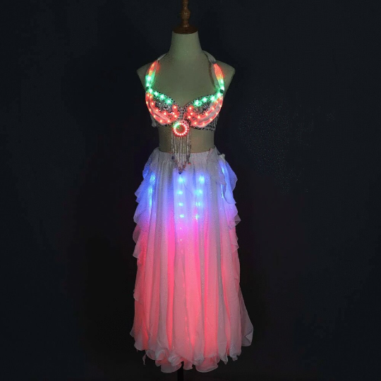 Led Light Belly Dance Costume