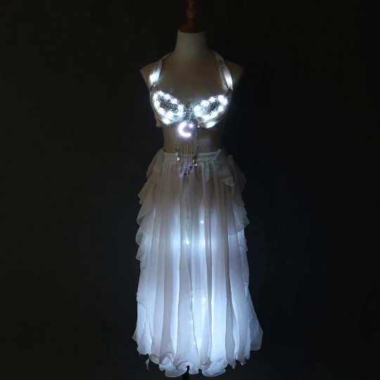Led Light Belly Dance Costume