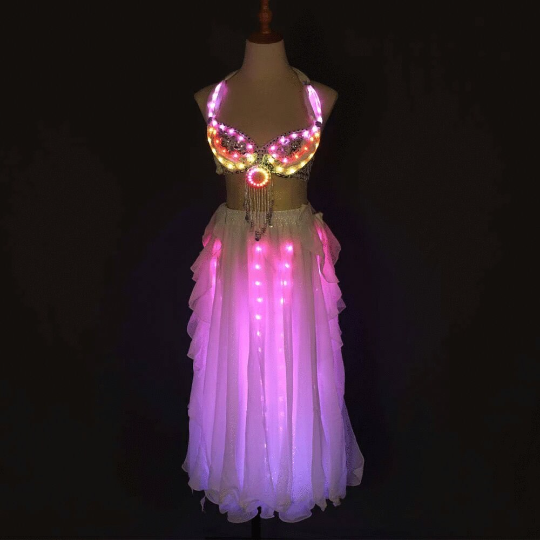 Led Light Belly Dance Costume