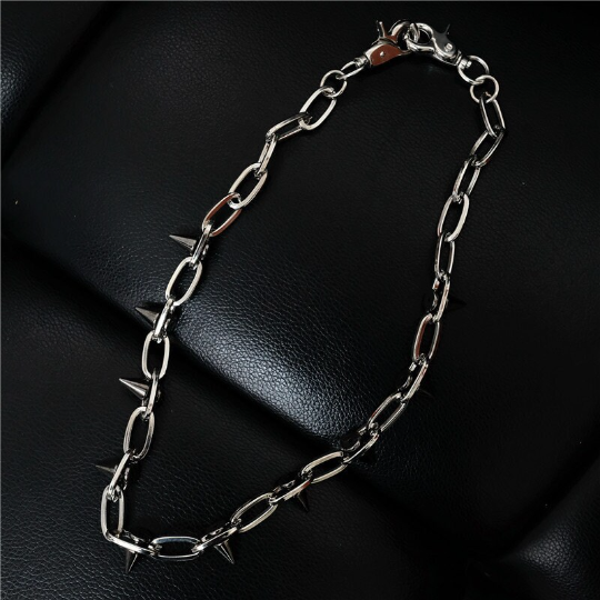 Spiked Punk Wallet Chain Emo