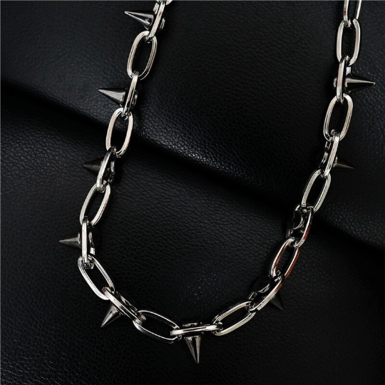 Spiked Punk Wallet Chain Emo