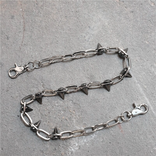 Spiked Punk Wallet Chain Emo