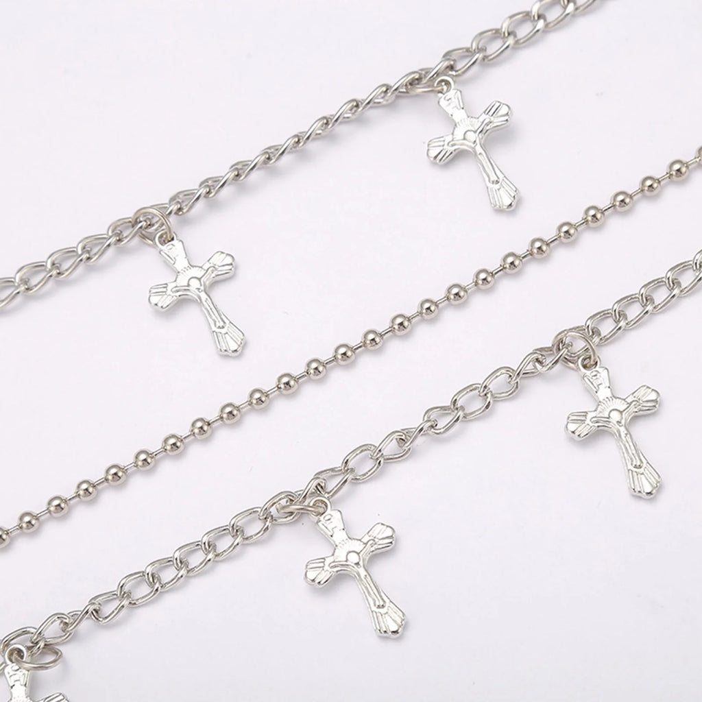 Cross O-Ring Layered Pants Chain