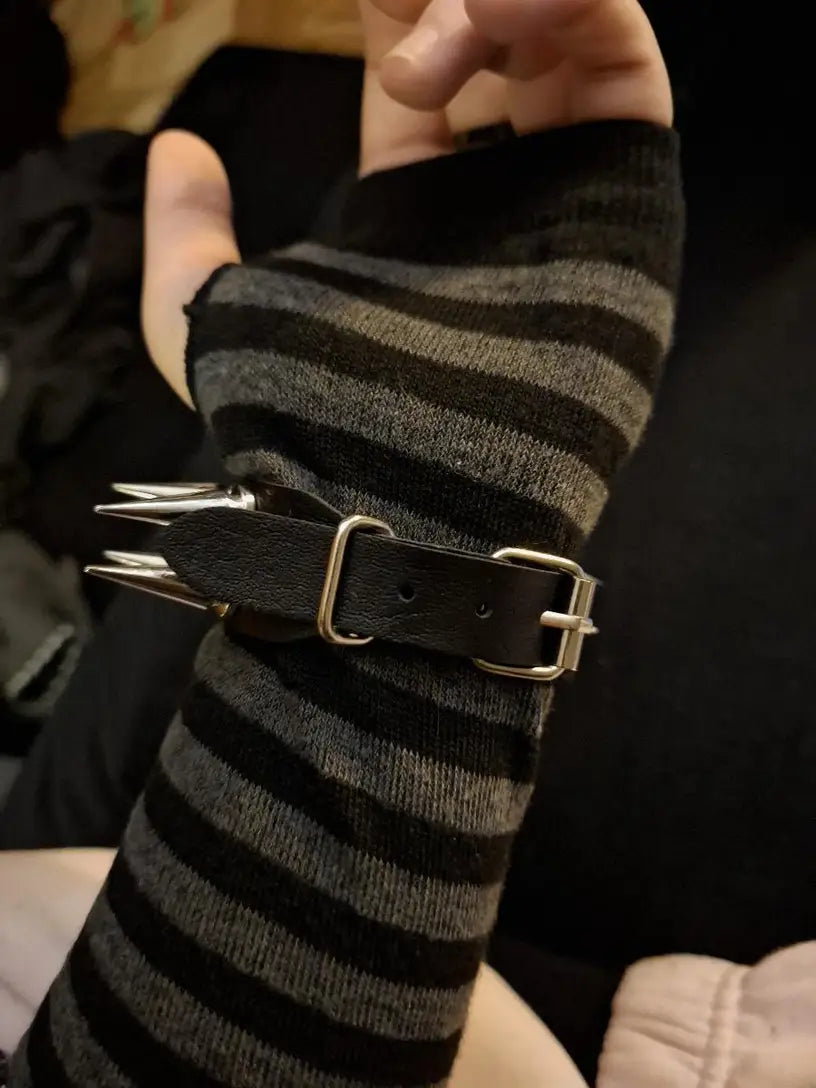 Double Row Spiked Bracelet