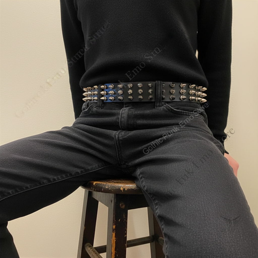 Gothic Punk Spiked Belt