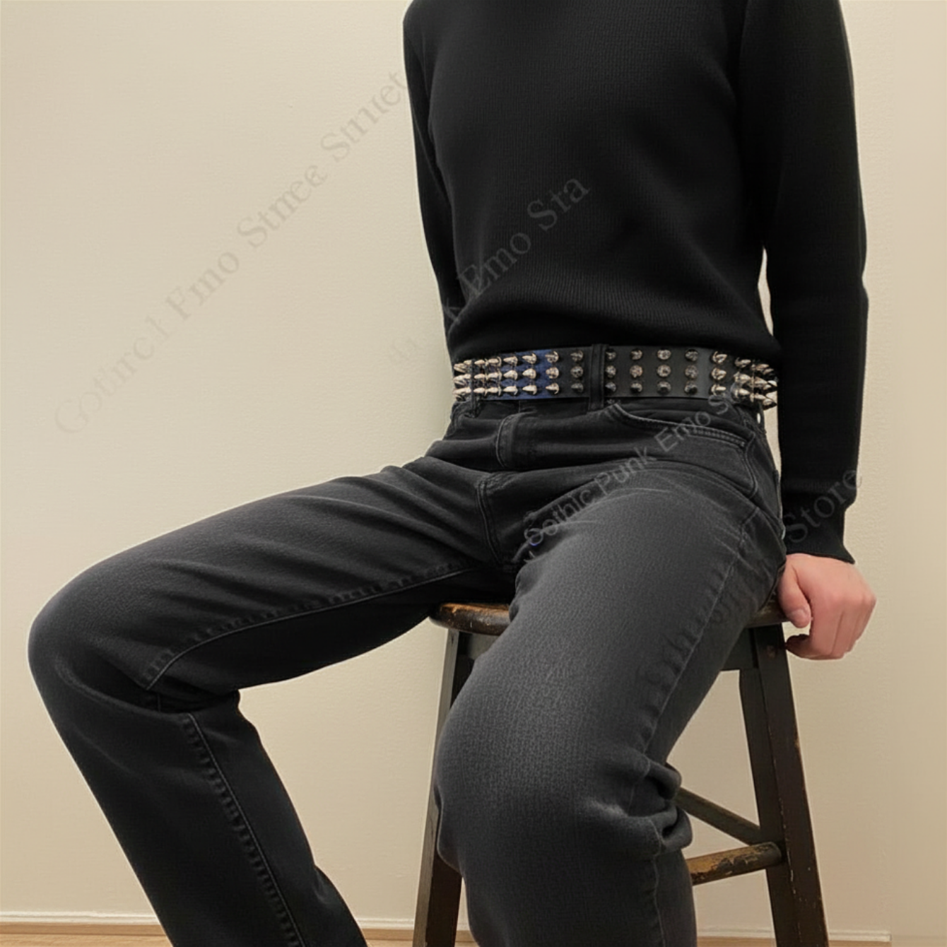 Gothic Punk Spiked Belt