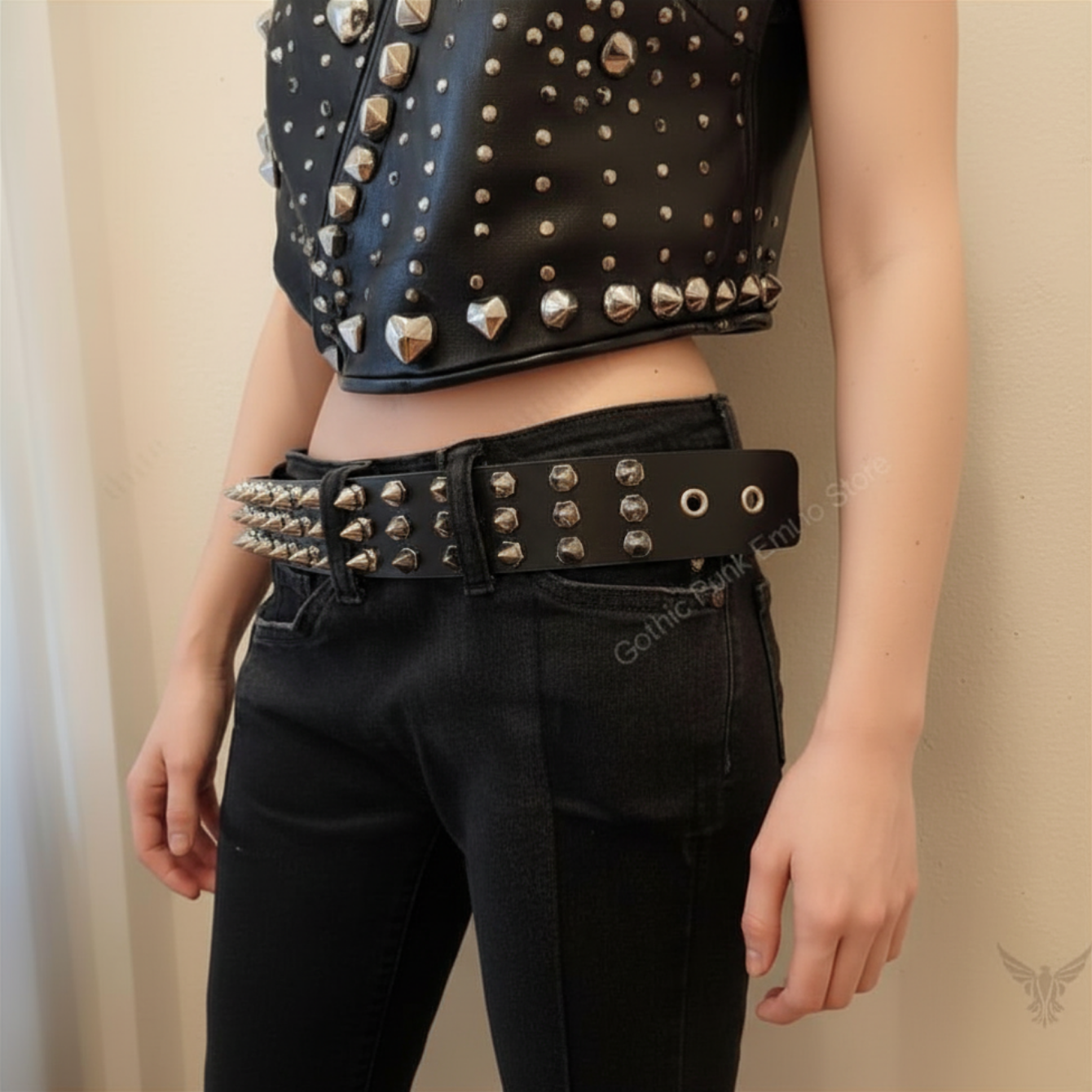 Gothic Punk Spiked Belt