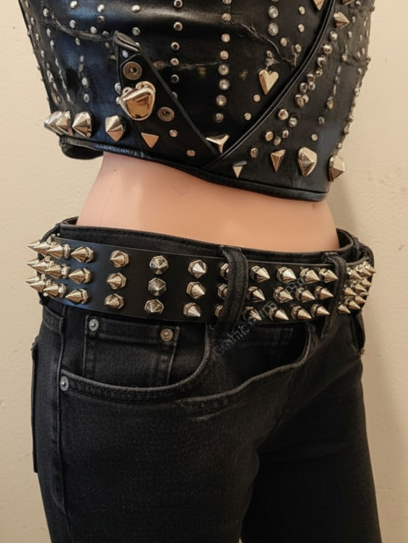 Gothic Punk Spiked Belt