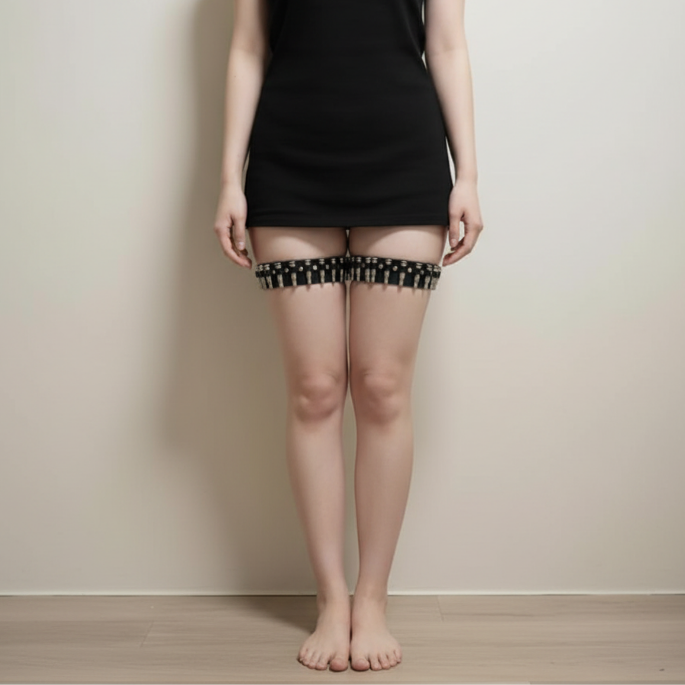 Punk Thigh High Bullet Garters