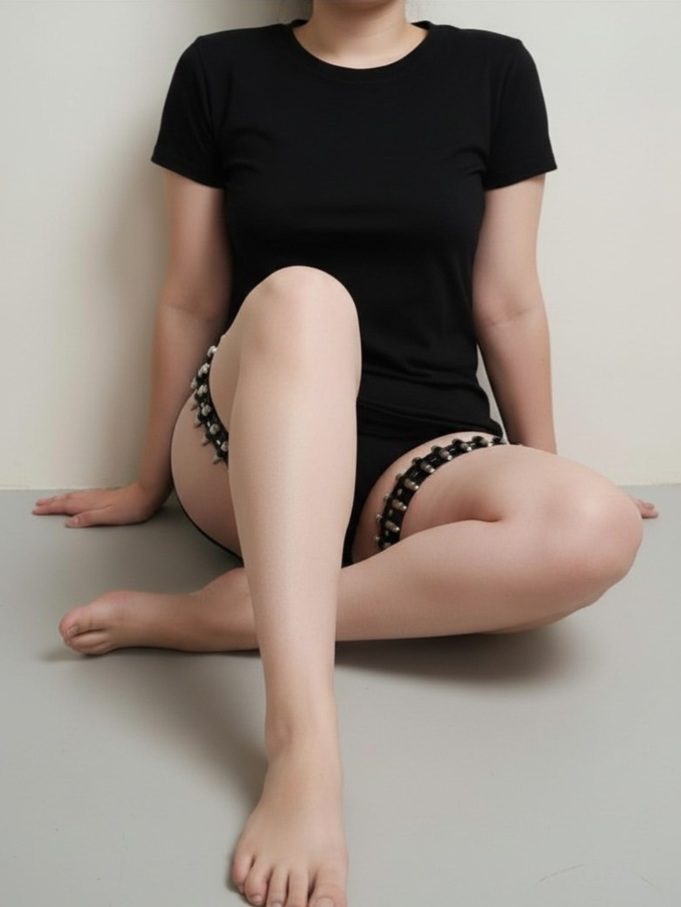 Punk Thigh High Bullet Garters