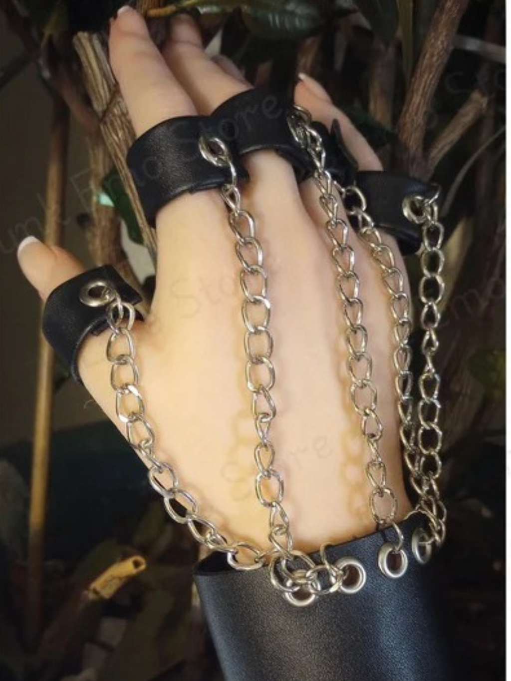 Chain Ring Bracelet Glove
