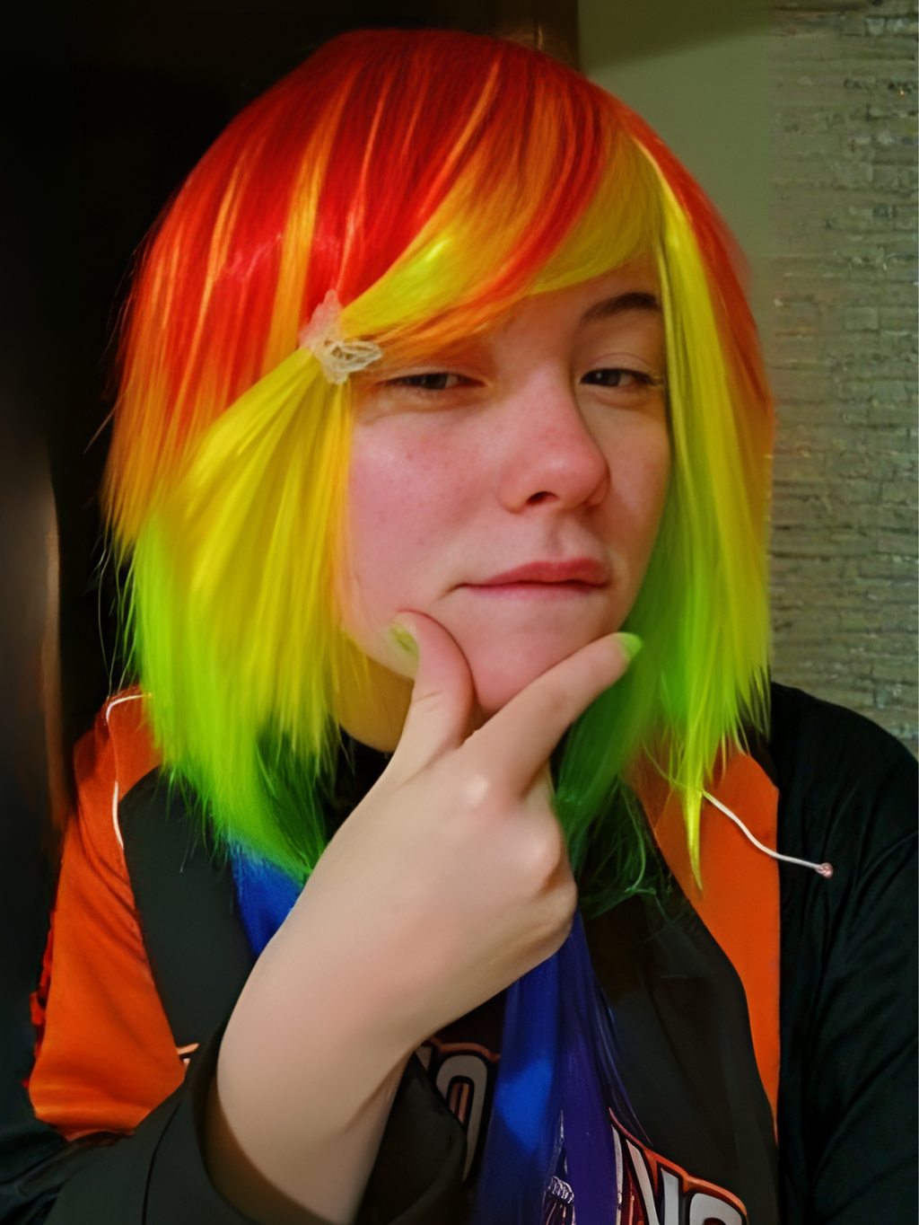 Rainbow Drag Queen Cosplay Wig