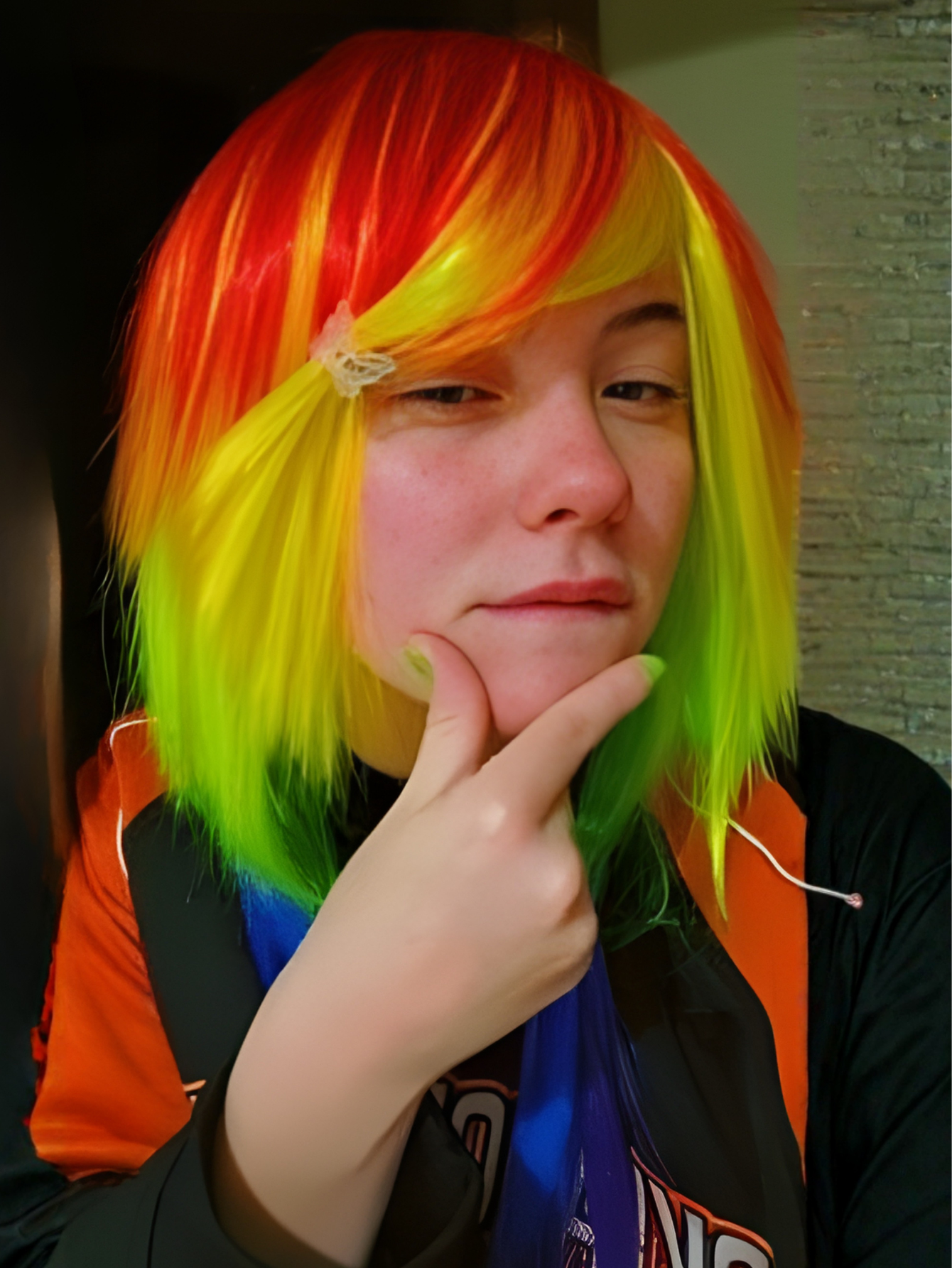 Rainbow Drag Queen Cosplay Wig