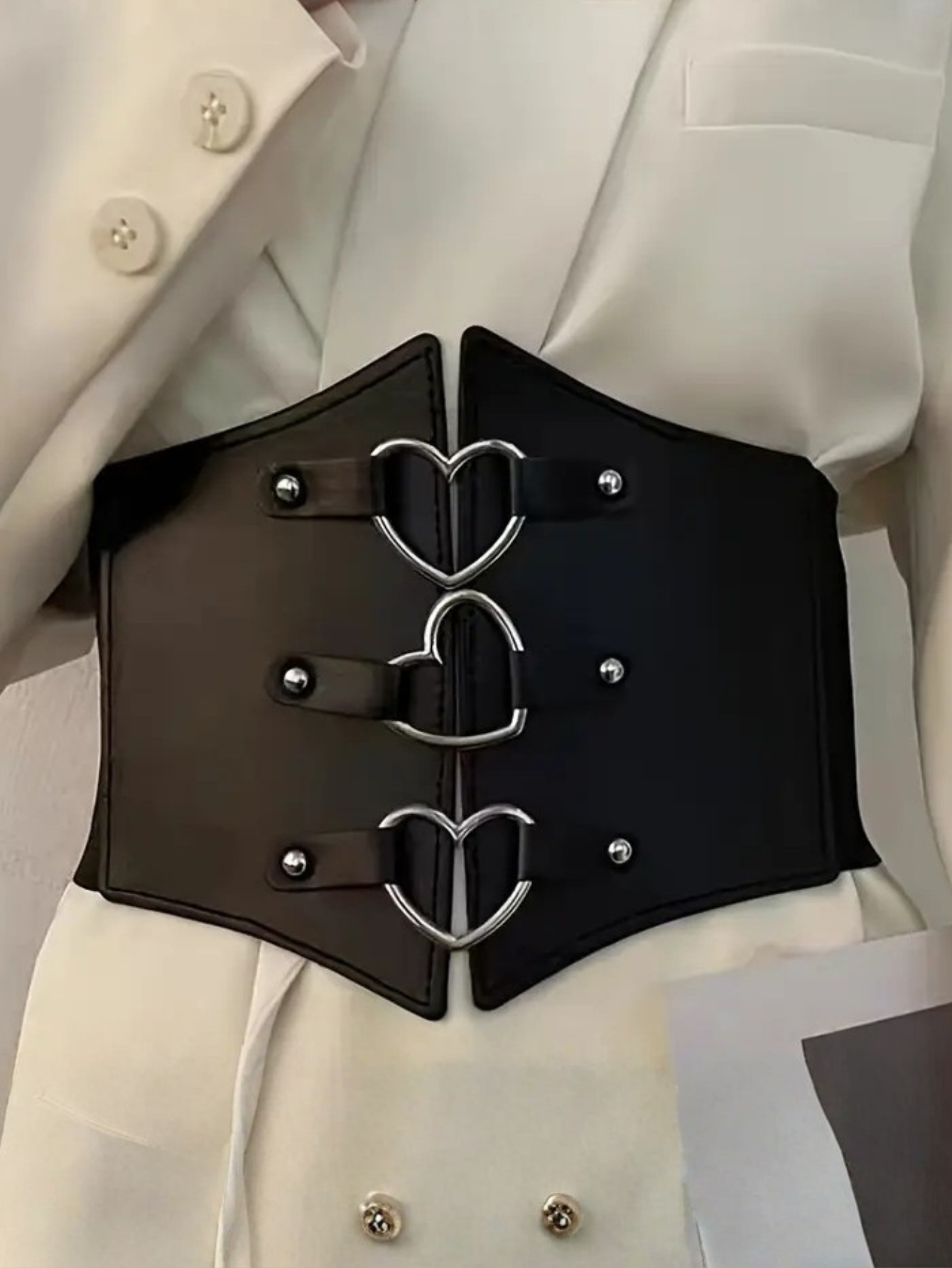 Heart Ring Corset Harness Belt